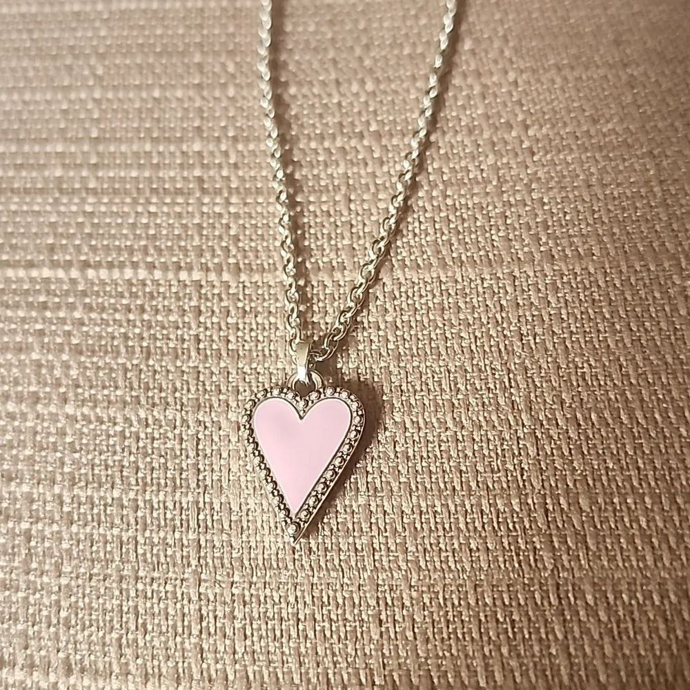 New Brighton Dazzling Love Petite Heart Necklace in Blush, NWT - Picture 3 of 8